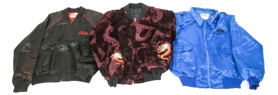 US ARMY & AIR FORCE SOUVENIR TOUR JACKET LOT OF 3