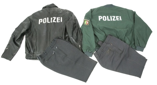 GERMAN MOTORCYCLE POLICE JACKET AND PANTS LOT