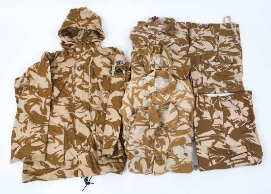 BRITISH ARMY DESERT CAMO UNIFORM LOT