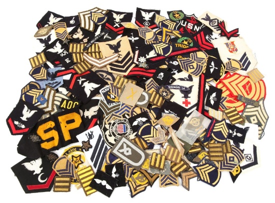US ARMED FORCES RANK & RATING PATCH MIXED LOT