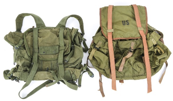 VIETNAM WAR US ARMY JUNGLE RUCKSACK LOT OF 2
