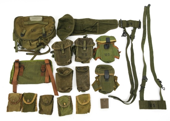 VIETNAM WAR US ARMY FIELD GEAR LOT OF 17