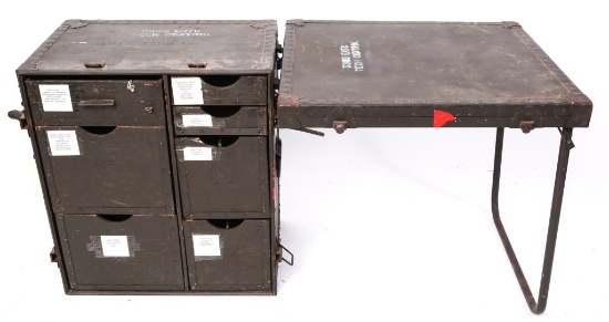 DESERT STORM ERA US ARMY FIELD DESK