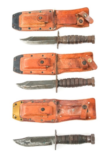 USAF PILOT SURVIVAL KNIFE LOT OF 3