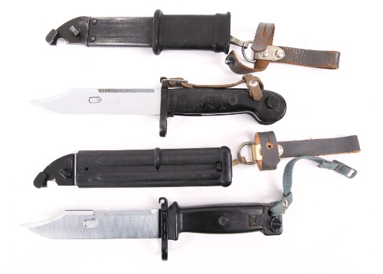 COLD WAR GERMAN & YUGOSLAVIAN AK-47 BAYONET LOT
