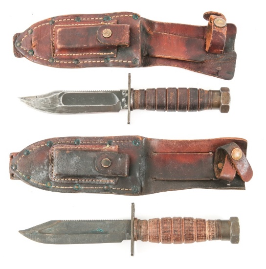 VIETNAM WAR USAF PILOT SURVIVAL KNIFE LOT OF 2