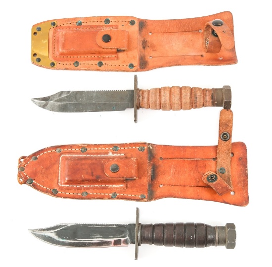 VIETNAM WAR USAF PILOT SURVIVAL KNIFE LOT OF 2