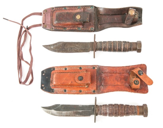 VIETNAM WAR USAF PILOT SURVIVAL KNIFE LOT OF 2