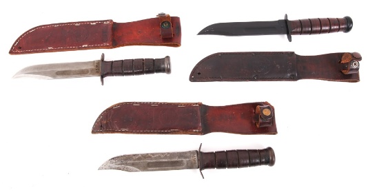 GULF WAR USMC MKII COMBAT KNIFE LOT OF 3