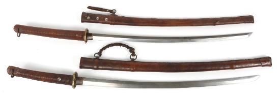 JAPANESE SHIN GUNTO DISPLAY SWORD LOT OF 2