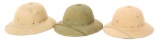 VIETNAM WAR US ARMY SUMMER PITH HELMET LOT OF 3