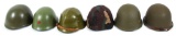 WORLD MILITARY COMBAT HELMET LOT OF 6