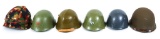 WORLD MILITARY COMBAT HELMET LOT OF 6