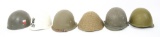 WORLD MILITARY COMBAT HELMET LOT OF 6