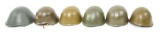 WORLD MILITARY COMBAT HELMET LOT OF 6