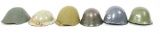 WORLD MILITARY COMBAT HELMET LOT OF 6