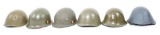 WORLD MILITARY COMBAT HELMET LOT OF 6