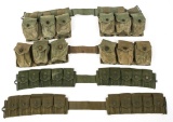 KOREAN WAR US ARMY CARTRIDGE BELT LOT OF 4
