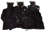US NAVY ENLISTED / NCO BLUE JUMPER UNIFORM LOT