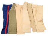 US ARMED FORCES DRESS UNIFORM PANTS MIXED LOT OF 6