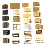 VIETNAM WAR US ARMY WEB BELT BUCKLE LOT