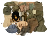 VIETNAM WAR US ARMY SOCK, TOWEL & HAT LOT