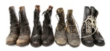VIETNAM WAR US ARMY COMBAT BOOTS LOT OF 4