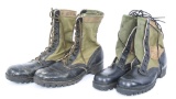 VIETNAM WAR US ARMY COMBAT JUNGLE BOOTS LOT OF 2