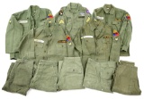 VIETNAM WAR US ARMY OG107 SATEEN SHIRT & PANTS LOT