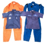 USAF FLIGHT SUIT AND UTILITY SHIRT LOT OF 4