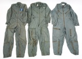 VIETNAM WAR US ARMY & USAF FLIGHT SUIT LOT OF 3