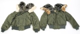 US AIR FORCE AIRCREW N-2B FLIGHT JACKET LOT OF 2