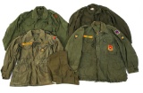 KOREA - VIETNAM WAR US ARMY FIELD JACKET LOT OF 4