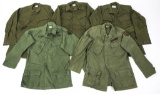 VIETNAM WAR US ARMY JUNGLE JACKET TYPE 3 LOT OF 5