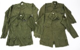 VIETNAM WAR US ARMY JUNGLE JACKET TYPE 3 LOT OF 4