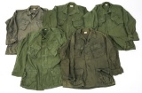 VIETNAM WAR US ARMY JUNGLE JACKET TYPE 3 LOT OF 5