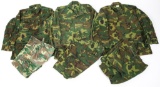 VIETNAM WAR US ARMY ERDL CAMO UNIFORM LOT OF 6