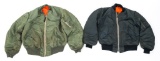 VIETNAM WAR USAF PILOT FLIGHT JACKET MA-1 LOT OF 2