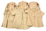 VIETNAM WAR ERA US ARMY KHAKI SUMMER SHIRT LOT