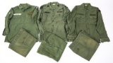 VIETNAM WAR US ARMY OG107 UTILITY UNIFORM LOT OF 6