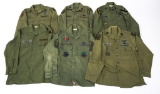 US ARMY OG107 SATEEN UTILITY SHIRT LOT OF 6
