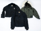 USAF SECURITY POLICE & FLIGHT JACKET LOT OF 3