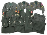 US ARMY DRESS ENLISTED / NCO UNIFORM MIXED LOT