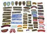 WWII - VIETNAM US ARMED FORCES PATCH TAB LOT