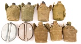 VIETNAM WAR CANTEEN AND MESS KIT LOT OF 9