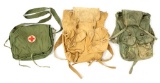 VIETNAM WAR NVA / VC RUCKSACK & MEDIC MUSETTE LOT