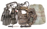 US NAVY MK3 KNIFE AND DIVING GEAR LOT
