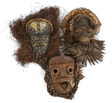 AFRICAN DAN GUERE MASK LOT OF 3