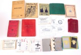 WWII - KOREAN WAR BOOK & PLAYING CARD LOT