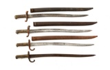 FRENCH MODEL 1842 & MODEL 1866 BAYONET LOT OF 4